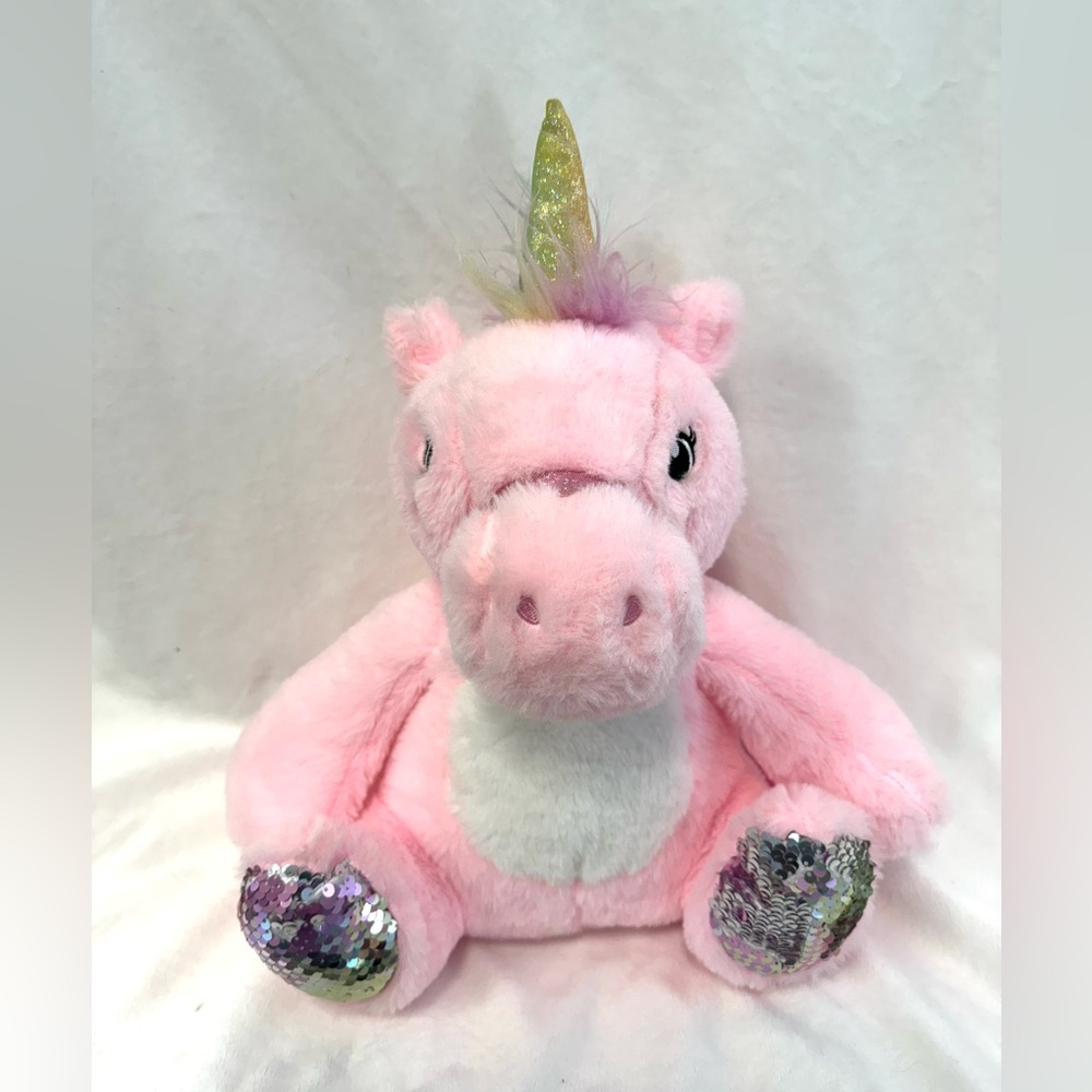 Carried Away Bags Pink Plush  Unicorn Backpack